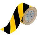 Brady Brady 104347 ToughStripe Floor Marking Tape, Polyester 3W X 100'L BlackYellow 104347